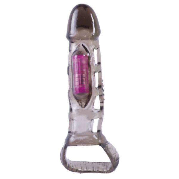 EXTENSION DE GEL SUAVE CON VIBRADOR 17 X 3.5 CM